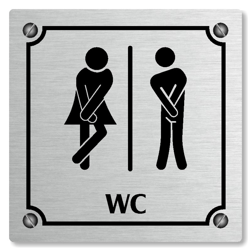 WC společné, 148x148mm, stříbrná, Kansas